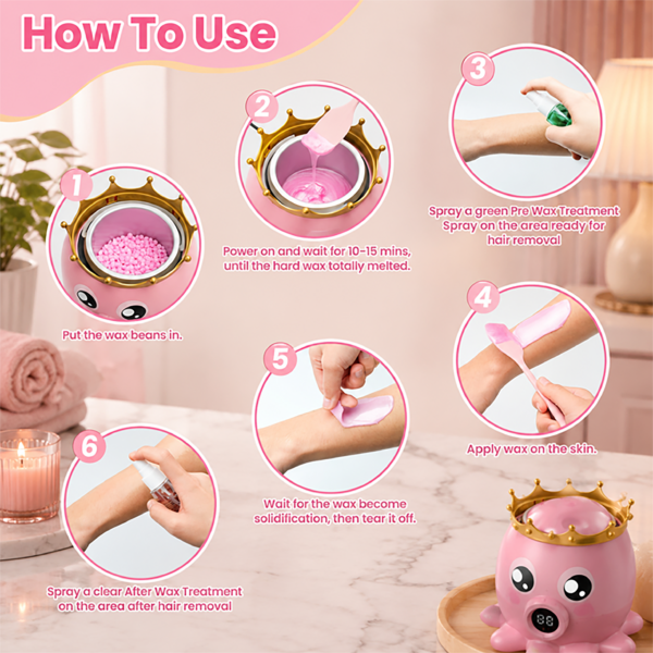 Waxing Kit with Digital Wax Warmer - Image 3