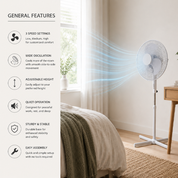 110V Standing Fan - Image 4