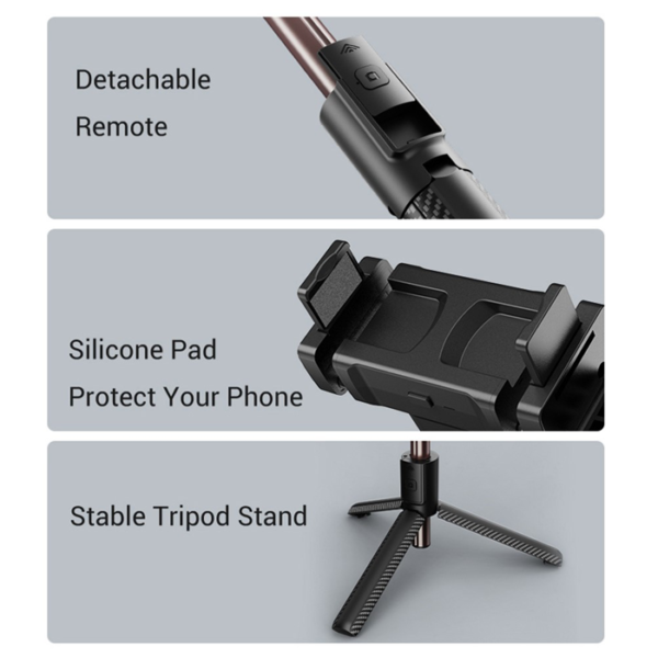 C06 1-Axis Gimbal Selfie Stick Tripod - Image 4