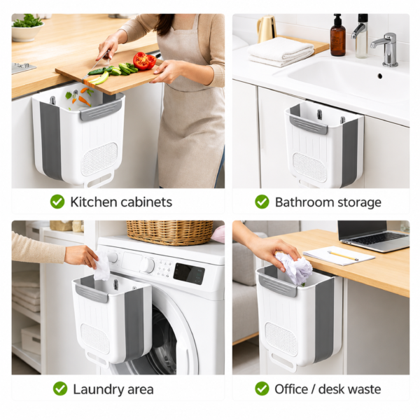 Wall-Mounted Kitchen Trash Bin - Image 4