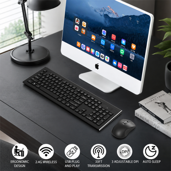 Wireless Keyboard & Mouse Set - Image 5
