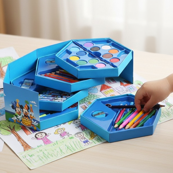 46-Piece Kids Drawing & Coloring Set - Image 5