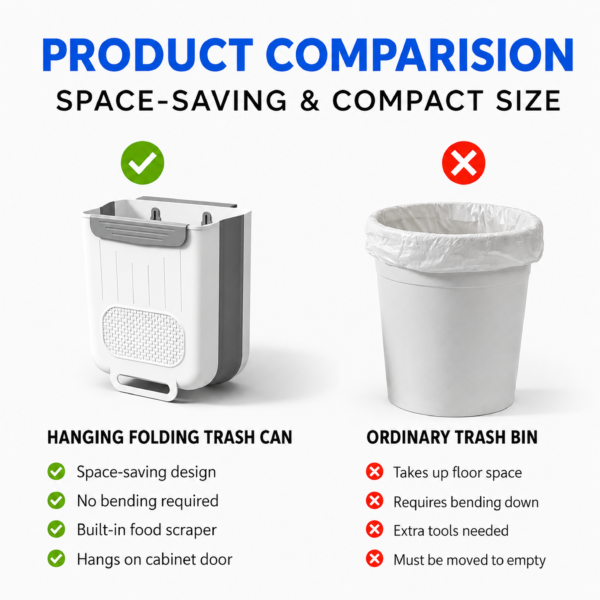 Wall-Mounted Kitchen Trash Bin - Image 6